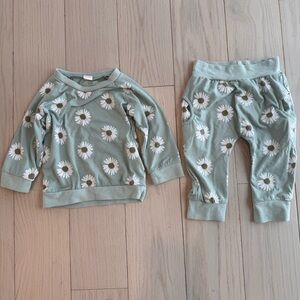 Floral Baby Outfit Set 6-12M